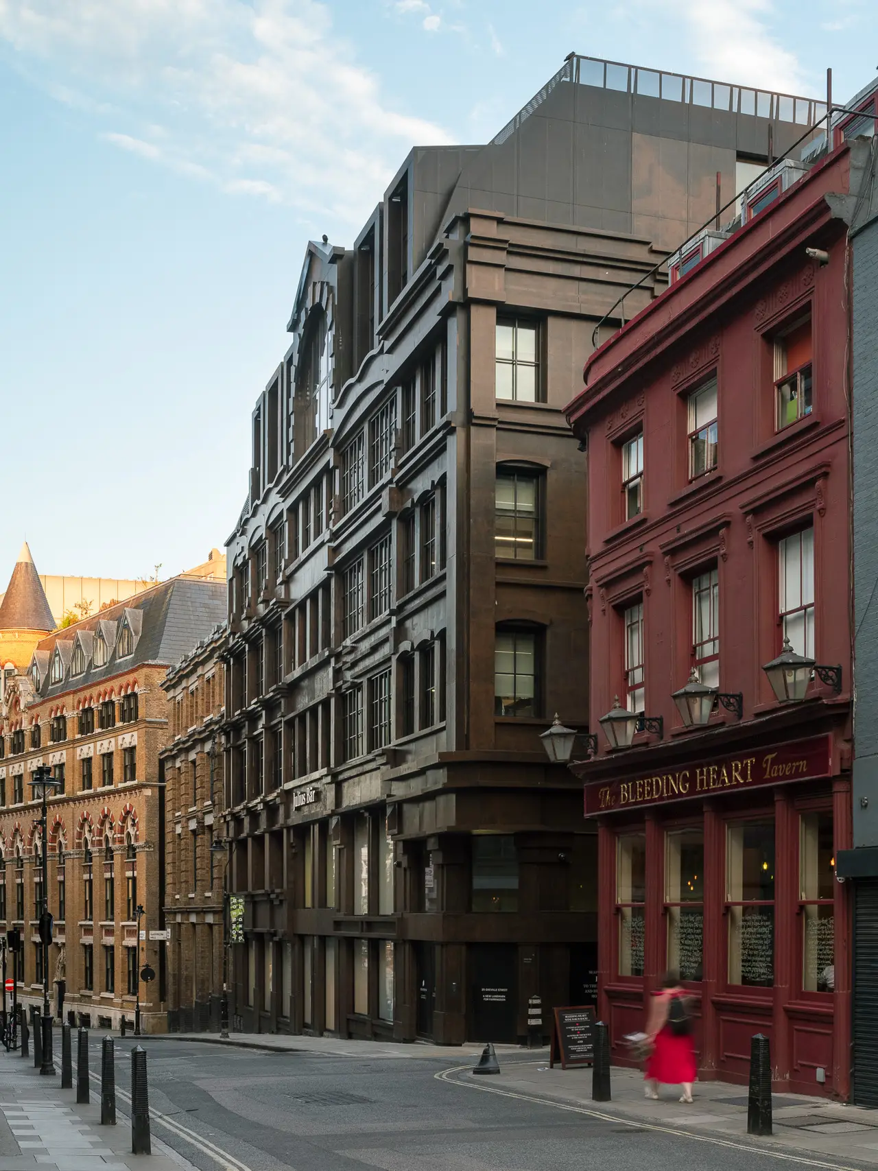 Greville Street, Farringdon — a whole-building London commercial façade